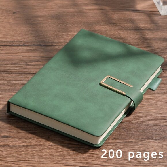 A5 Vintage Leather Style Notebook Personalized Journal Soft Cover Work Meetings - Picture 7 of 9